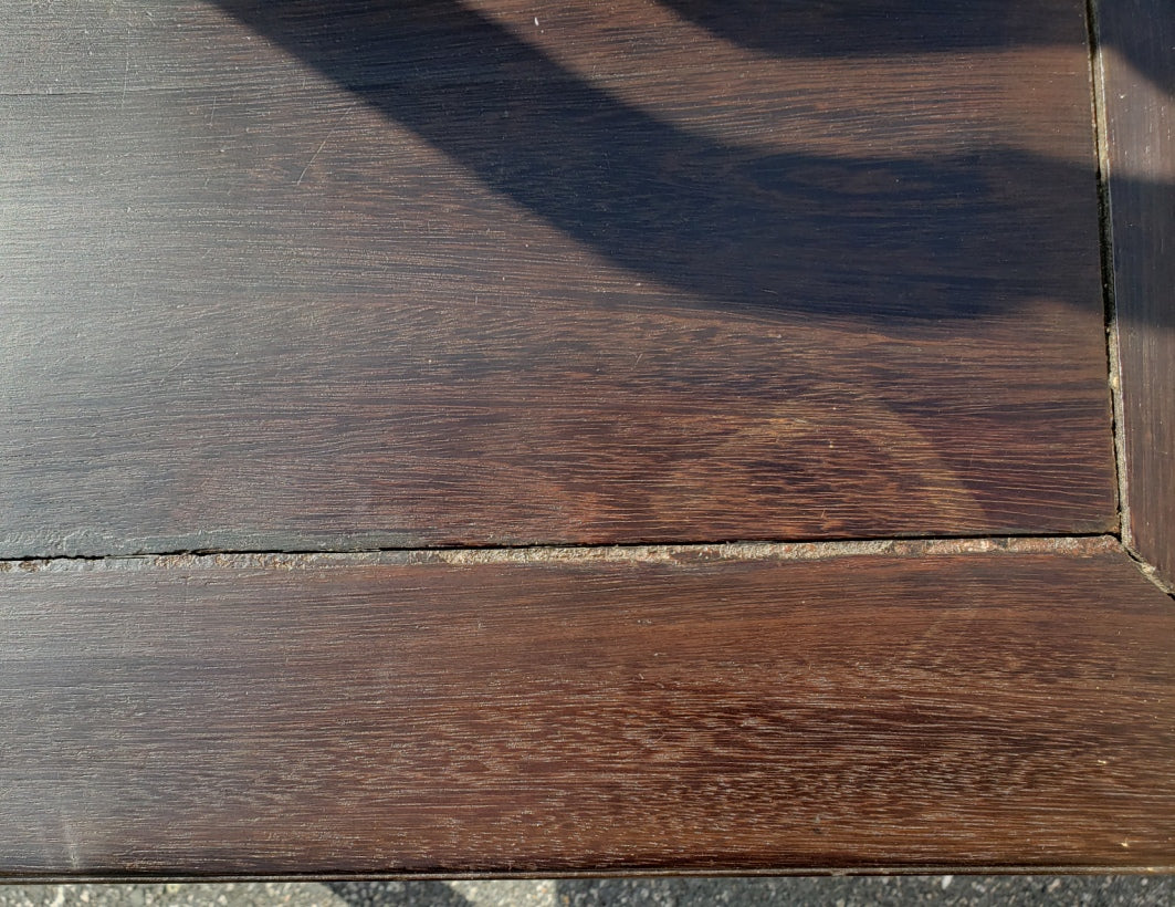 Late Qing Chinese Ebonized Elm Yokeback Side Chair with Archaistic Carved Panel, c. 1880–1915