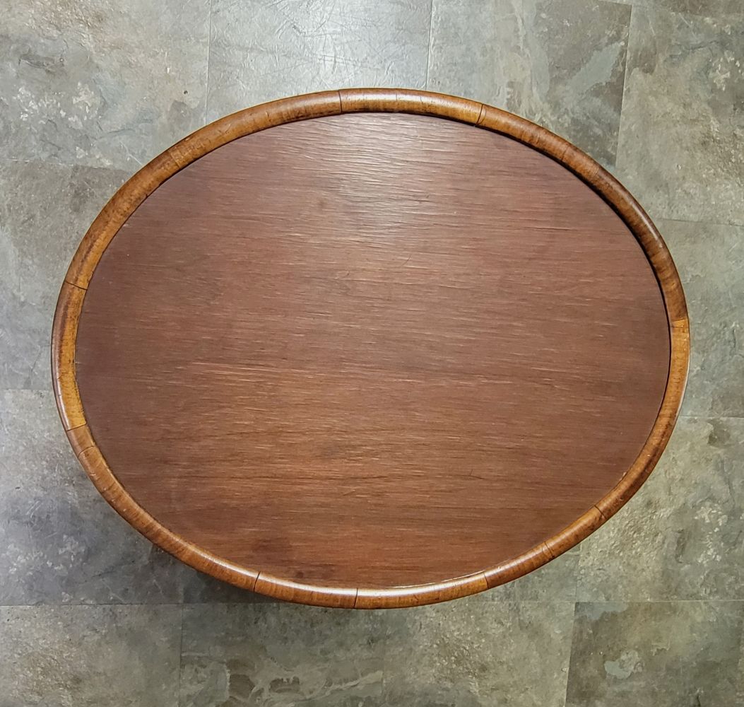 19th-Century English Barley Twist Side Table