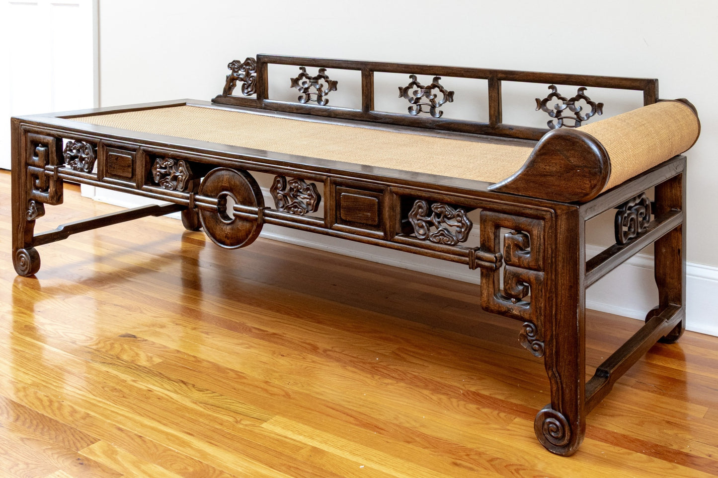 Chinese Elm Kang Daybed / Opium Couch, Ming Revival, Late Qing, c.1890–1920