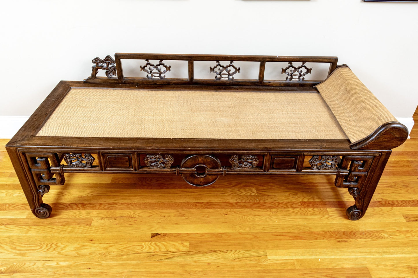 Chinese Elm Kang Daybed / Opium Couch, Ming Revival, Late Qing, c.1890–1920
