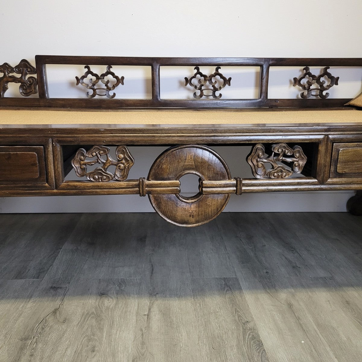 Chinese Elm Kang Daybed / Opium Couch, Ming Revival, Late Qing, c.1890–1920