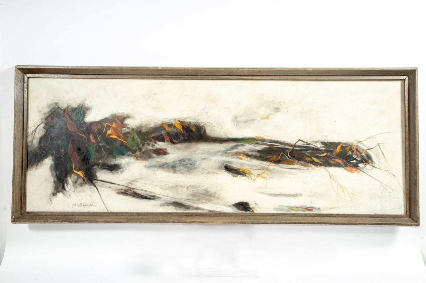 John D. Boison Abstract Landscape Oil on Masonite, 49"